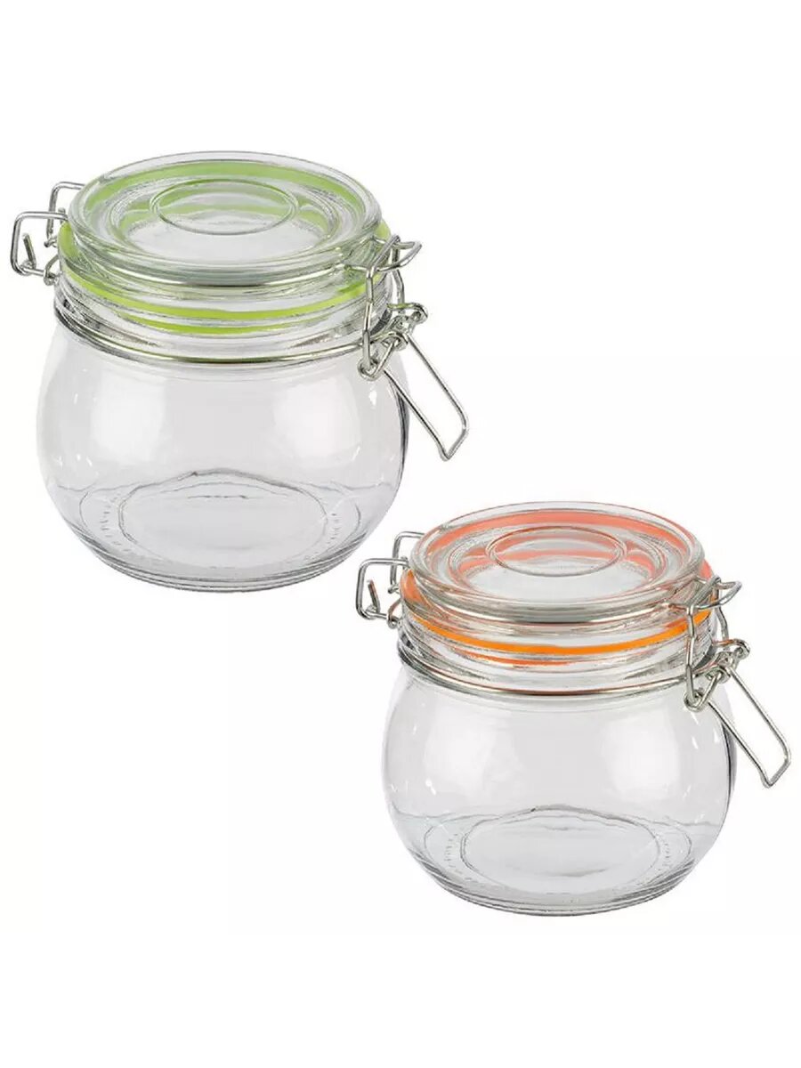 Банка стеклянная 500 мл с бугельным замком