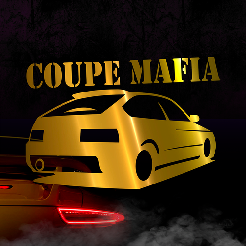 Наклейка Купе мафия 2, золотая