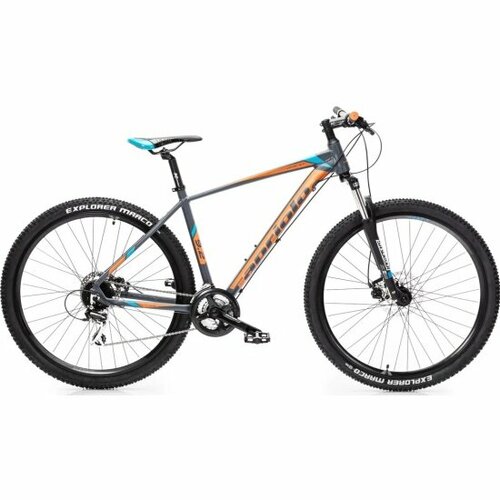Горный велосипед Capriolo MTB LEVEL 92 3 X 8 рама алюминий 19 колёса 29 серый матовый-оранжевый-синий 75300₽