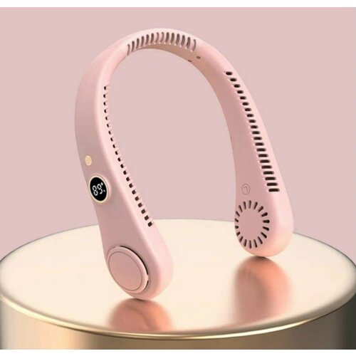 Беспроводной нашейный вентилятор розовый 939₽