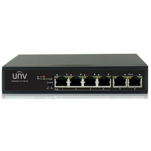 Uniview Коммутатор 6100Mbps network ports RJ45 including 4 PoE ports IEEE8023 IEEE8023u IEEE8023az IEEE8023x IEEE8023af IEEE8023at 12Gbps 090Mpps 768Kbit 2K 160mm x 93mm x 32mm 63371 4411₽