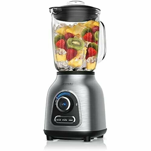 Arendo блендер из нержавеющей стали 24 000 обмин 1400 Вт вкл Стеклянный контейнер емкостью 175 л Лезвие из нержавеющей стали на шарикоподшипниках 6 лезвий Импульсная функция дробления смузи 30 уровней мощности 2731000₽