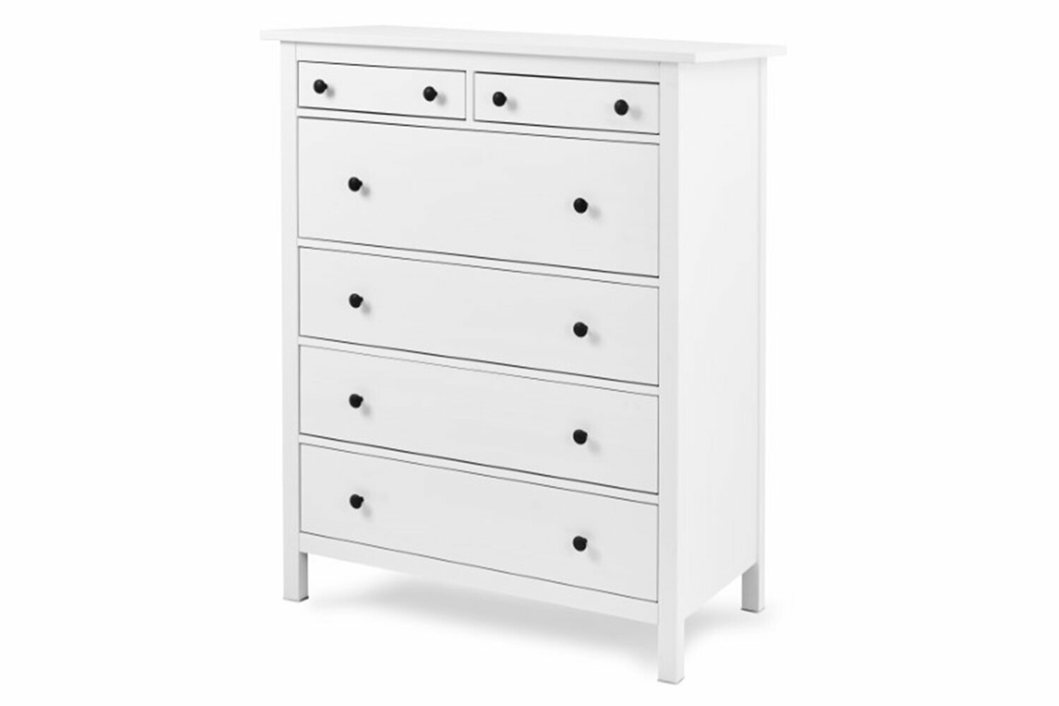 фото Комод 6 ящиков Эванс, белый