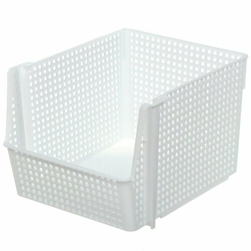 Корзина для хранения, 10 л, 25х29.4х18 см, прямоугольная, пластик, белая, Violet, Лофт, 850006