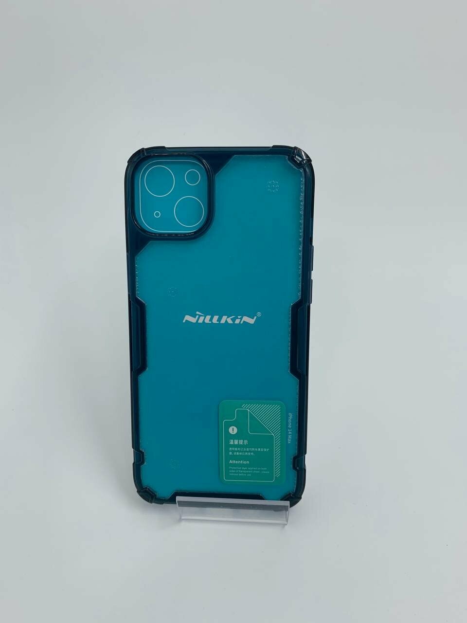 Чехол для iPhone 14 Plus Nillkin, Прозрачный силикон-пластик-темные грани чехол айфон 14 плюс