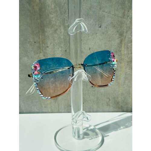 Солнцезащитные очки iWi, розовый, голубой, золотой