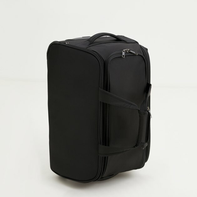 Дорожная сумка Mironpan 67018 M черный - фотография № 2