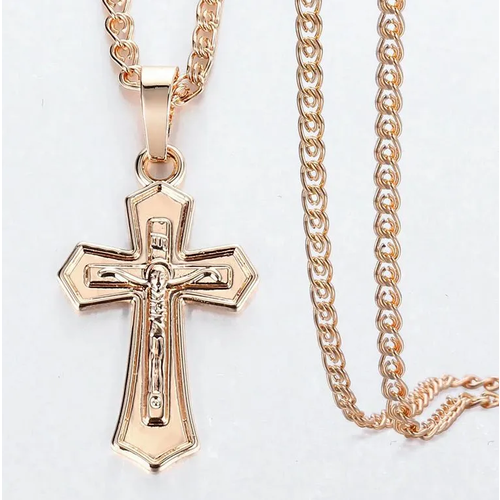 Крестик Babilon, длина 50 см, золотой