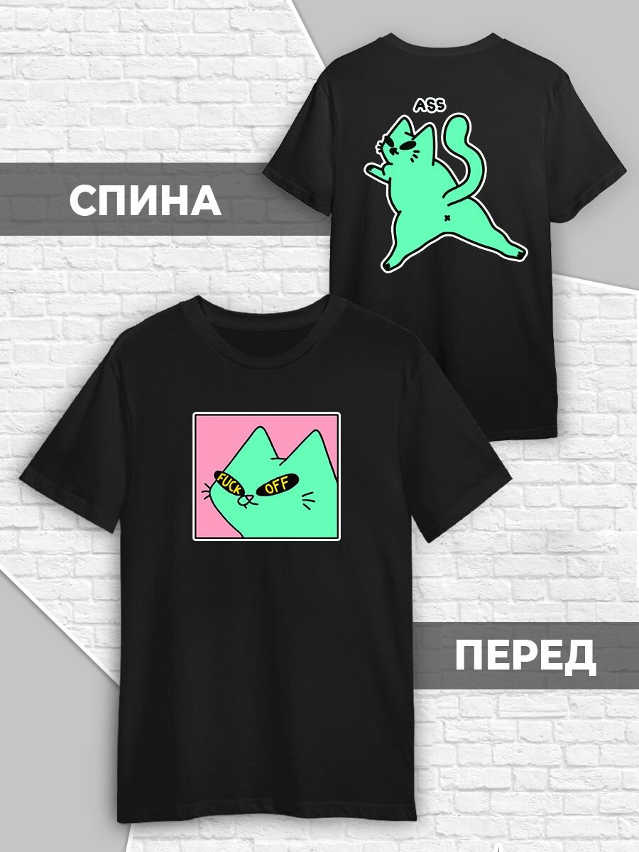 Футболка Printech, размер XS (42-44), черный
