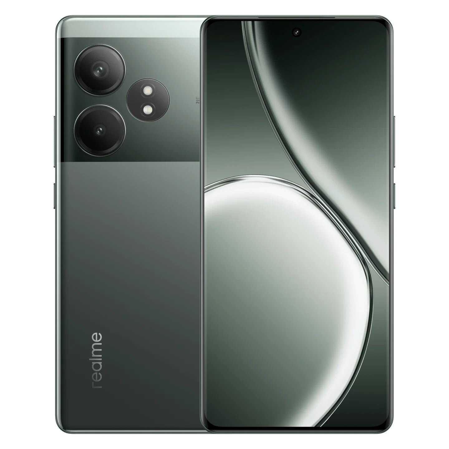 Смартфон realme GT6 16/512 ГБ RU, Dual nano SIM, зеленый туман