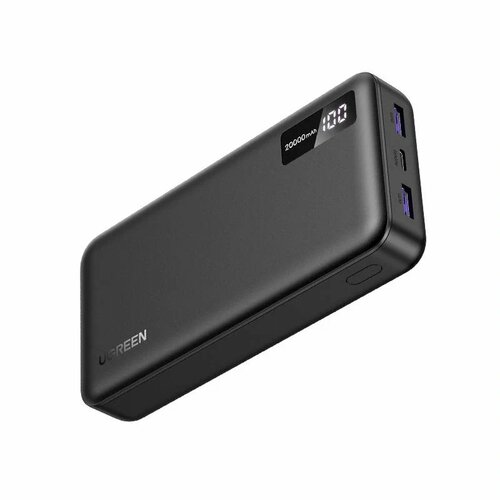 Внешний аккумулятор UGREEN PB312 (25683) 20000mAh PD 20W Power Bank. Цвет: серый черный, серый