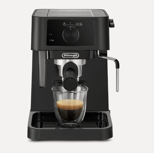 Изображение товара Рожковая кофеварка DeLonghi EC230. BK Stilosa цвет черный мощность 1100Вт