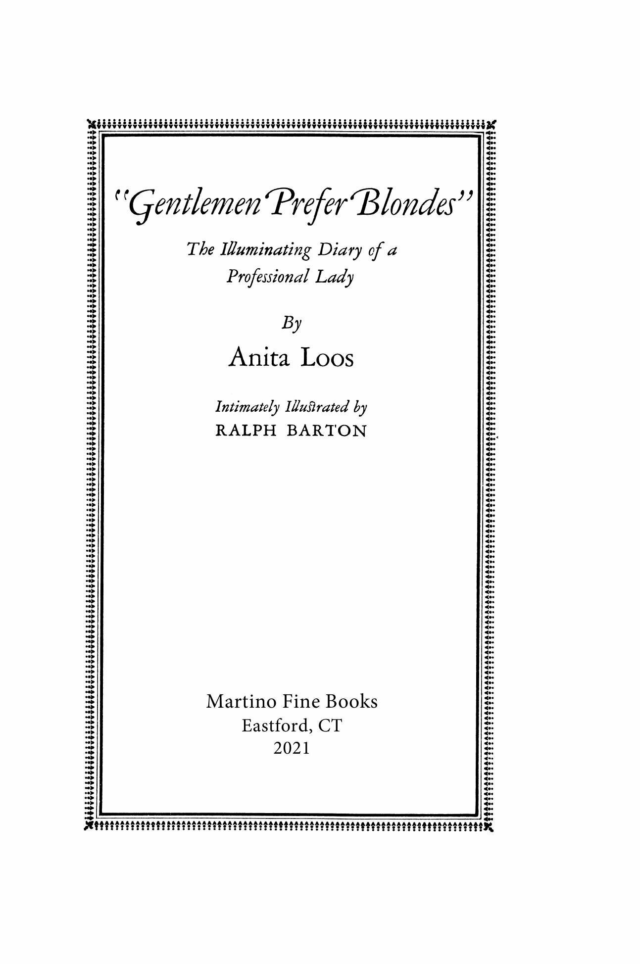 Gentlemen Prefer Blondes (Anita Loos, Ralph Barton) - фото №5