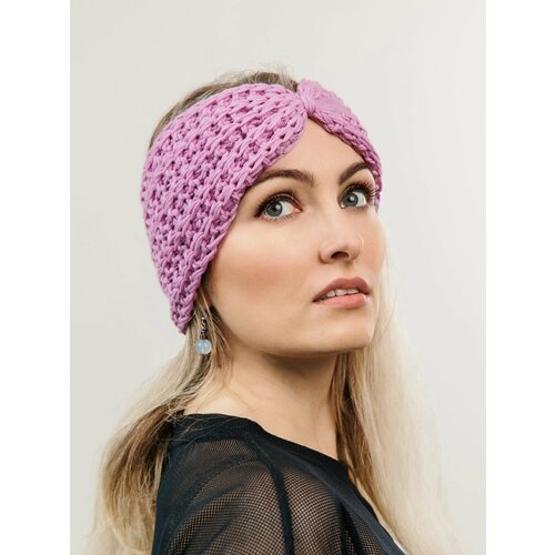 Повязка женская вязаная MOROZKA 55-60см 100 мериносовая шерсть 2300₽