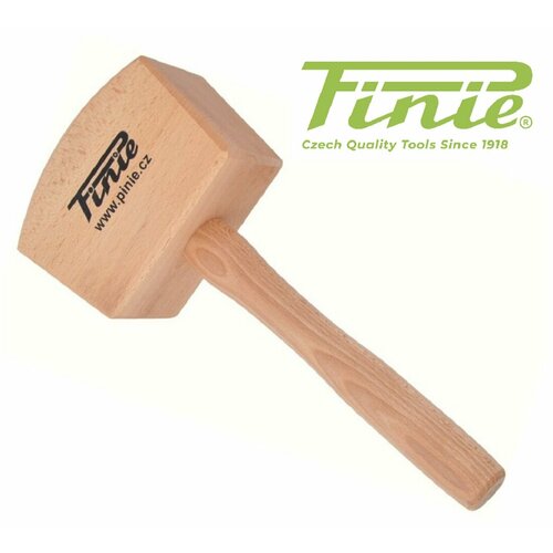 фото Киянка pinie 52-1 деревянная (бук/ясень) квадратная (300х105х65мм,400гр)