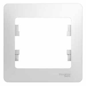 GSL000101 GLOSSA 1-постовая рамка, белый — фото 1