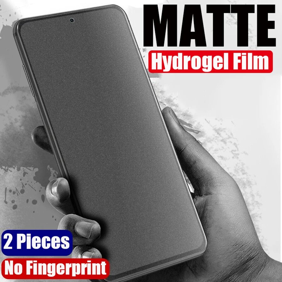 2 шт. матовая гидрогелевая пленка для LG VELVET V60 G5 G6 G7 G8 V20 V30 V40 V50 V60 Wing 5G G8X V50s ThinQ Full Cover Screen Protector, LG V30s Plus(ThinQ), Front Film, 2 Pieces