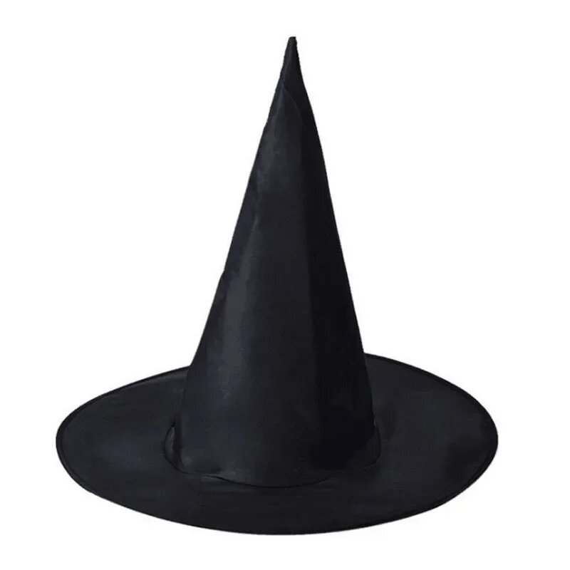 Черная шляпа ведьмы MOONBIFFY D-35x37cm