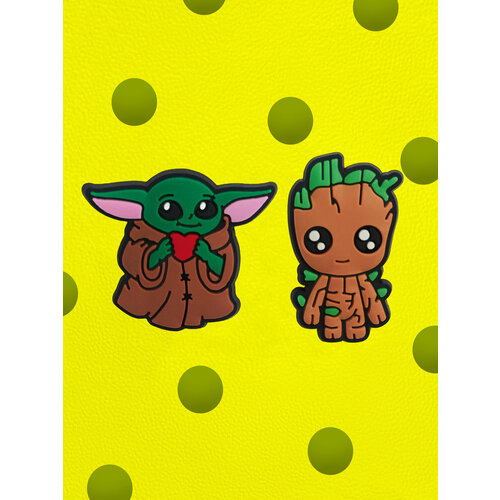 Украшения для обуви My JibbitzМалыш ЙодаГрогу и Друд Звездные войны Джибитсы2 штуки 169₽