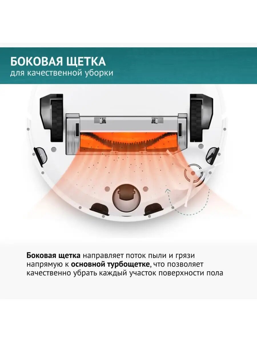 Аксессуары И Комплектующие К Роботам И Игрушкам Xiaomi Щетка боковая 2шт. для робота-пылесоса Roborock S5, E4, Vacuum Cleaner 1S; Xiaowa E2 E3 E4 E202; Vacuum 2