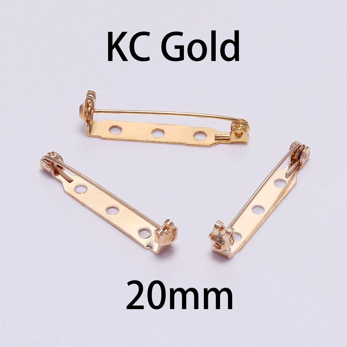 Зажим для броши KC Gold 20 мм