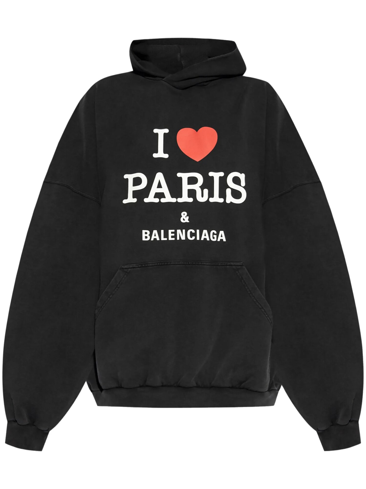 Худи BALENCIAGA, размер M, , черный
