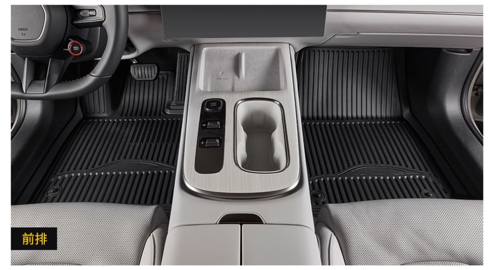 Автомобильные Коврики Xiaomi Коврики 3D TPEMATS, Xiaomi SU7, для салона, противоскользящие, с бортами, морозостойкие, термопластичная резина, чёрные.