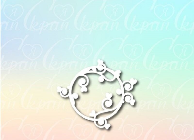 Чипборд LM LSR40 Рамочка с Сердечками