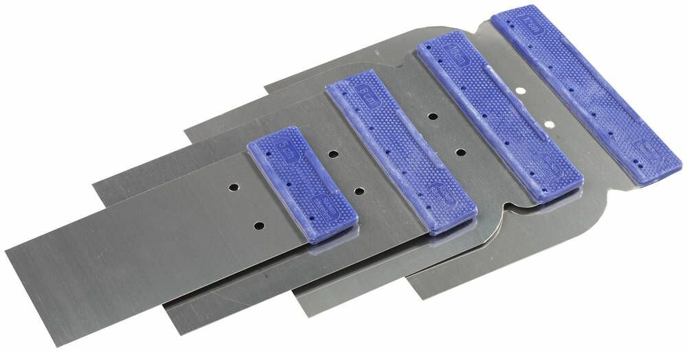 Набор шпателей STAYER 4 шт: 50 80 100 120 мм нержавеющие поверхностные 1012-H4