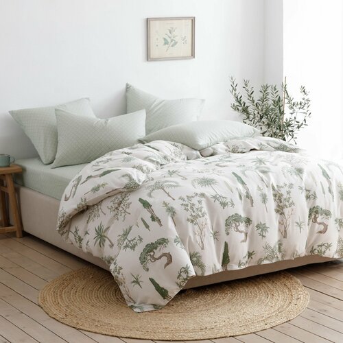 Пододеяльник Евро 200х215 Ночь Нежна Трис, 100% хлопок ткань бязь