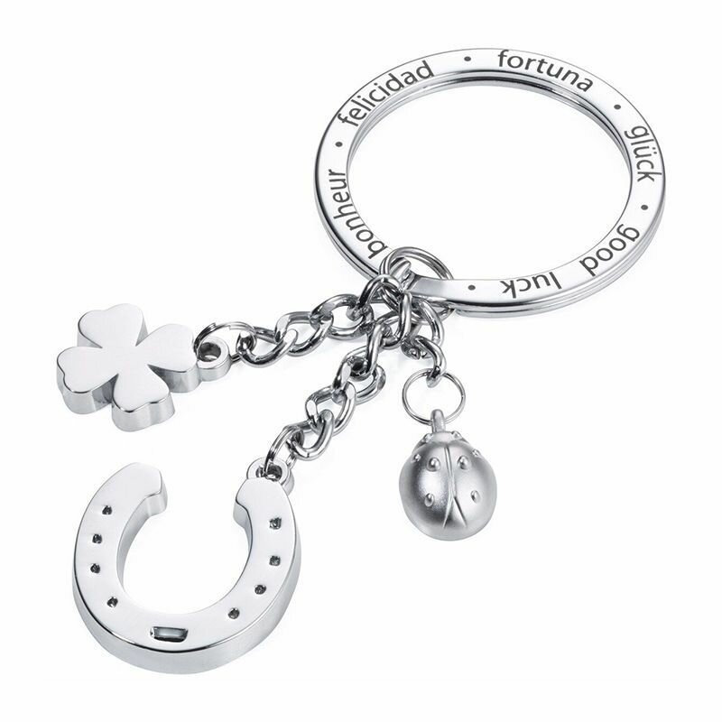 Брелок Troika серебристый