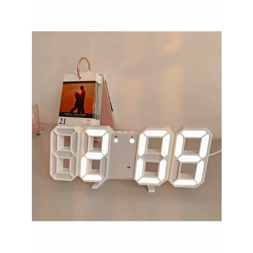 Цифровые 3D светодиодные настольные часы с будильником