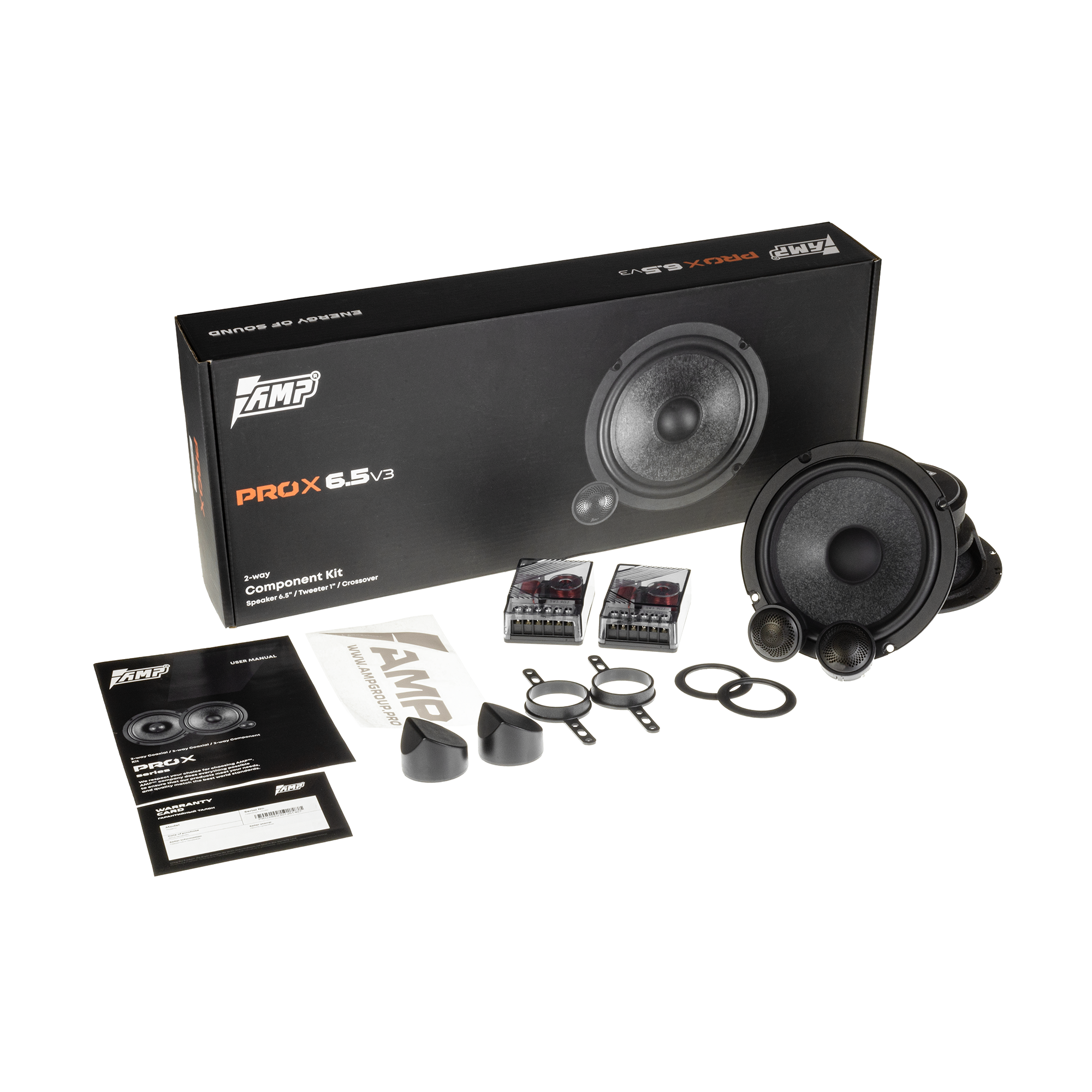 Акустика компонентная AMP PRO X 6.5 v3, 125/250 Вт, 6.5", 3 Ом