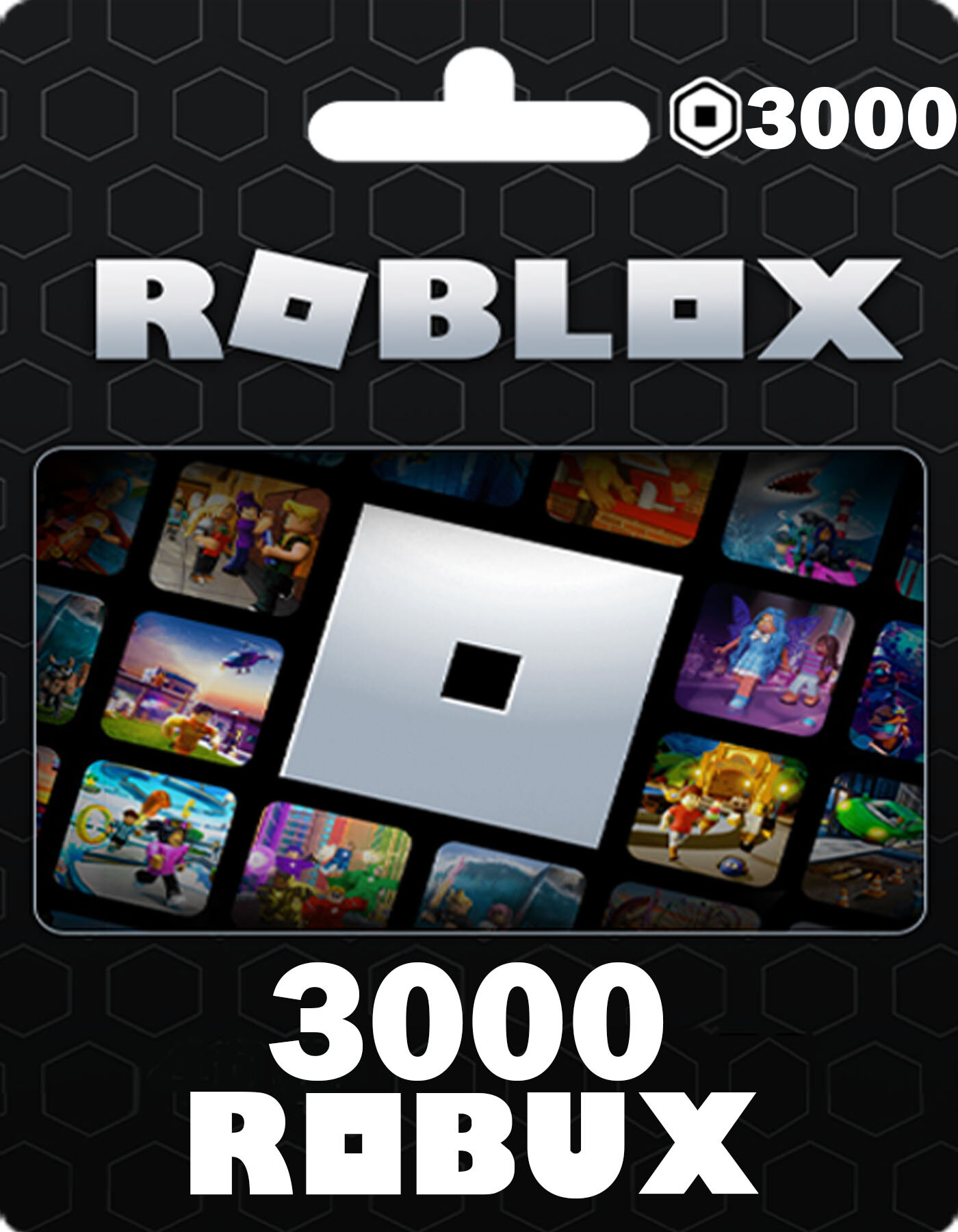 Пополнение счета Roblox на 3000 Robux Game Pass / Код активации Робуксы / Подарочная карта Роблокс / Gift Card (Россия)