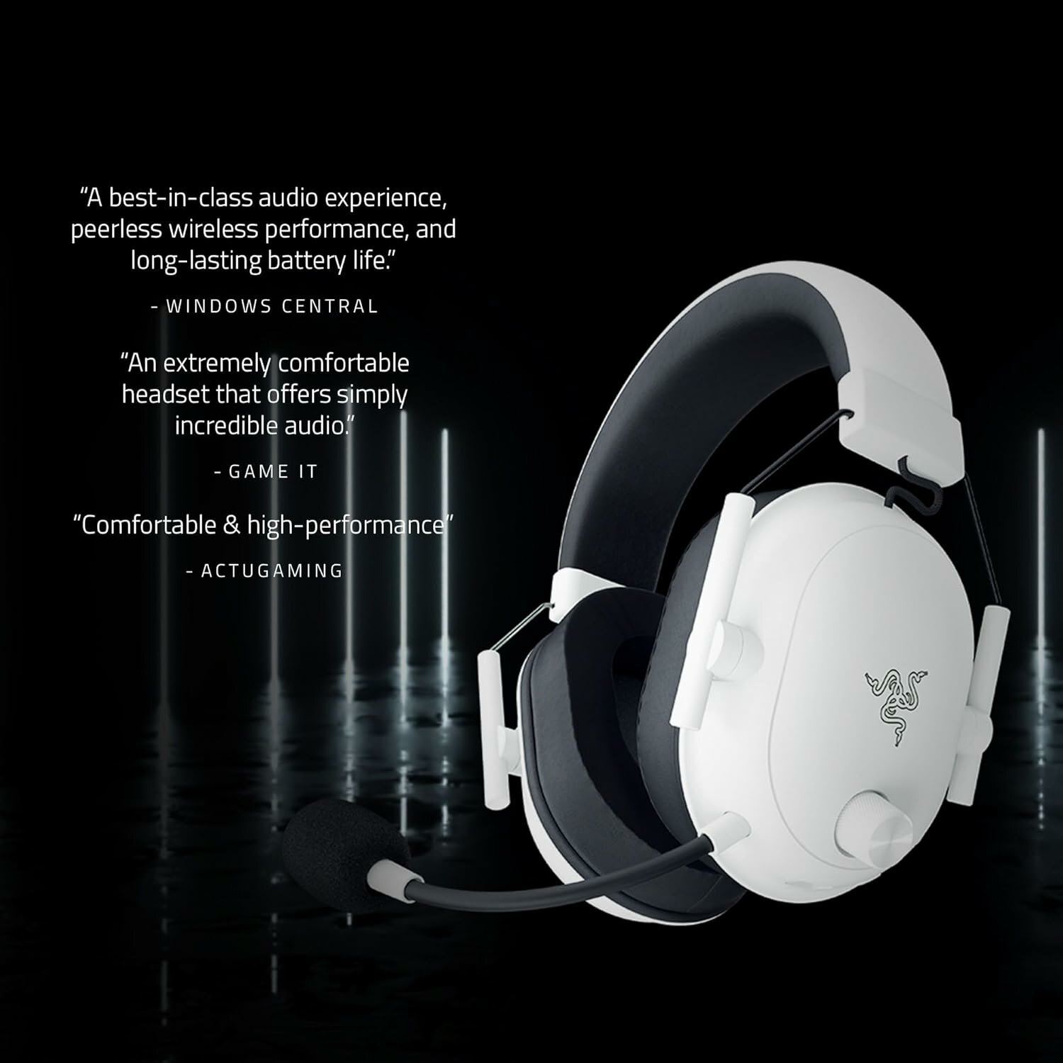 Игровая гарнитура Razer BlackShark V2 HyperSpeed (RZ04-04960200-R3M1) White THX® Spatial Audio, беспроводная, белый