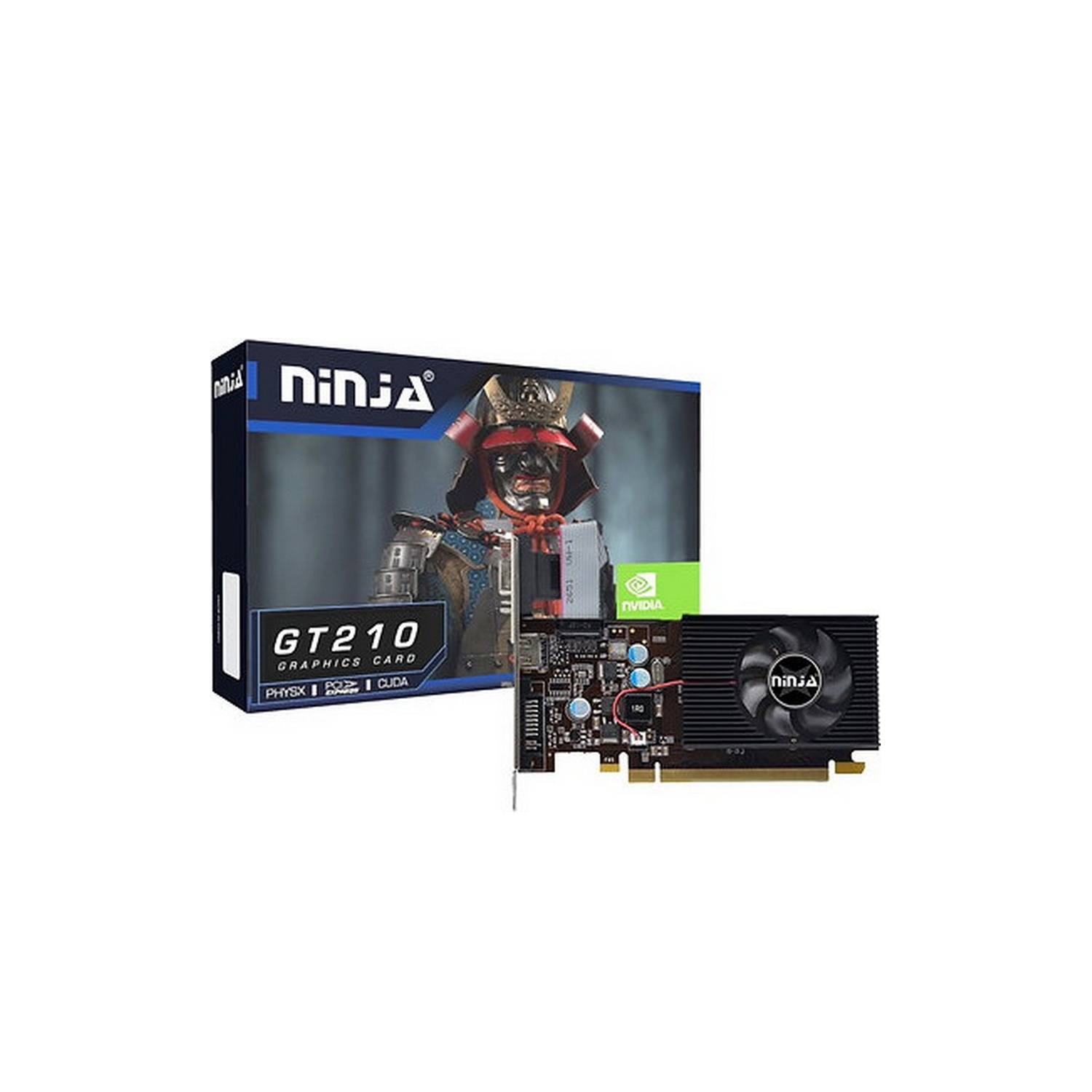 Видеокарта Ninja (Sinotex) Ninja GT210 512M 64bit DDR3 DVI HDMI CRT PCIE NF21N5123F