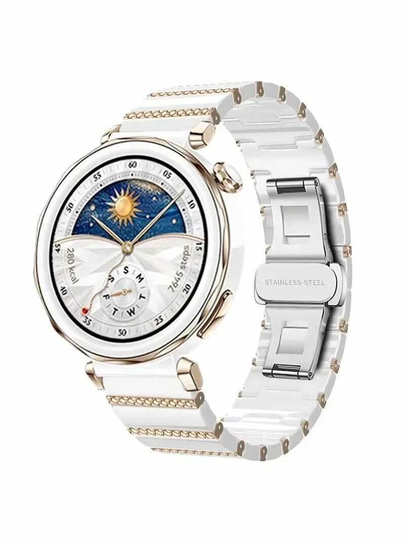 Керамические ремешки для Huawei Watch GT5 Pro 42mm ремешок 18 мм для Huawei Watch GT5 41mm — фото 1