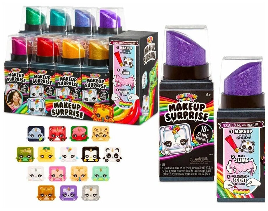 Слайм куклы лол Poopsie Slime Surprise RAINBOW MAKEUP - Слайм сюрприз макияж в тюбике помады 565673 (1 штука)