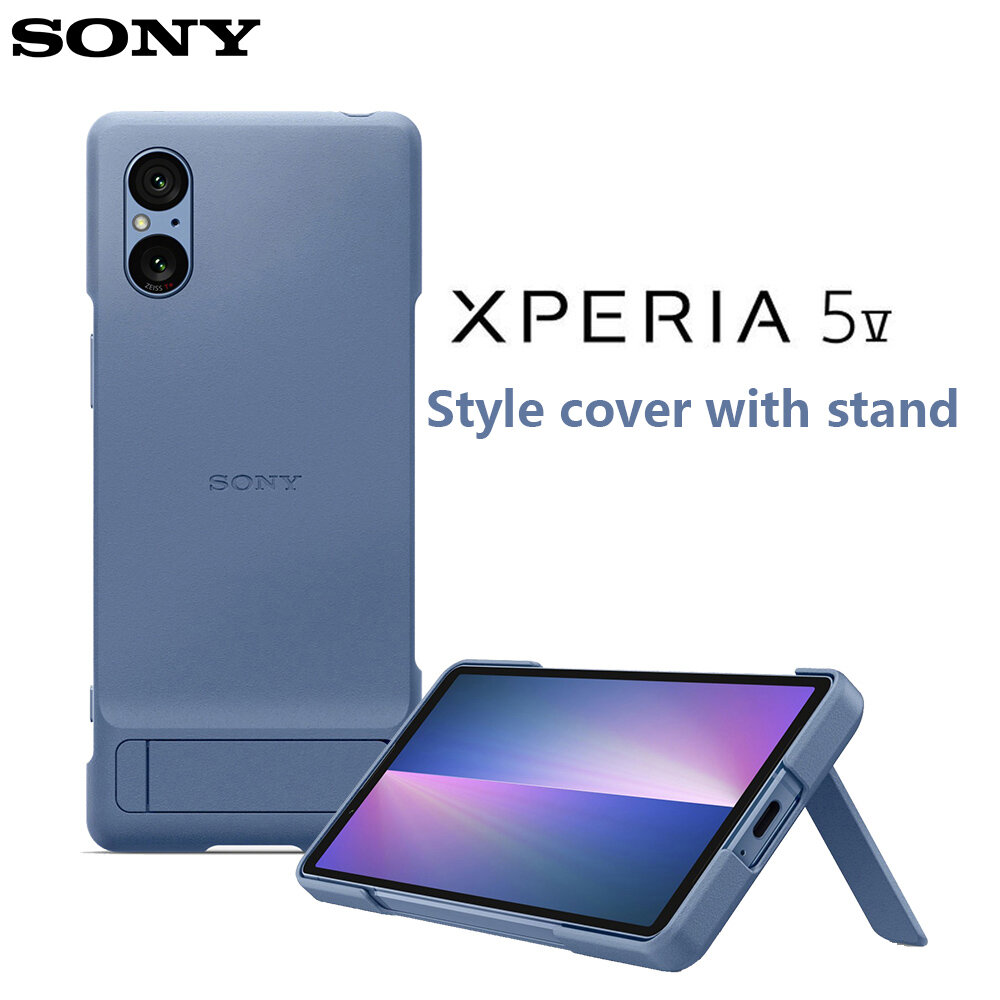 Чехол SONY Official Case Original Style Cover With Stand for Xperia 5V XQZ-CBDE Blue