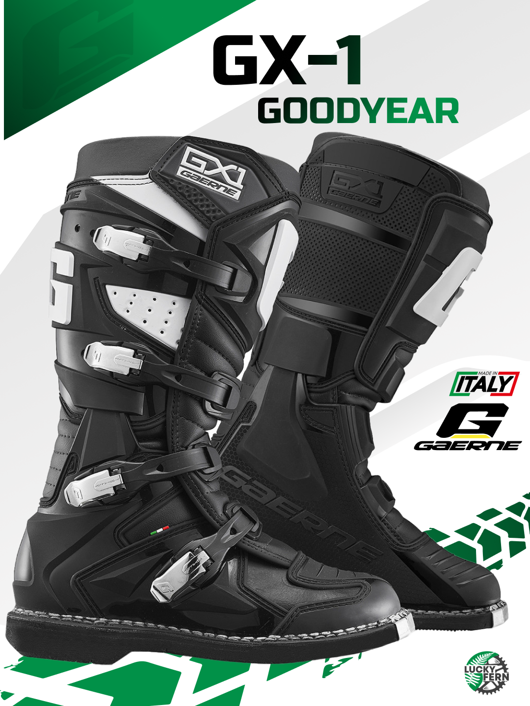 Мотоботы Gaerne GX-1 Goodyear Black 44.5