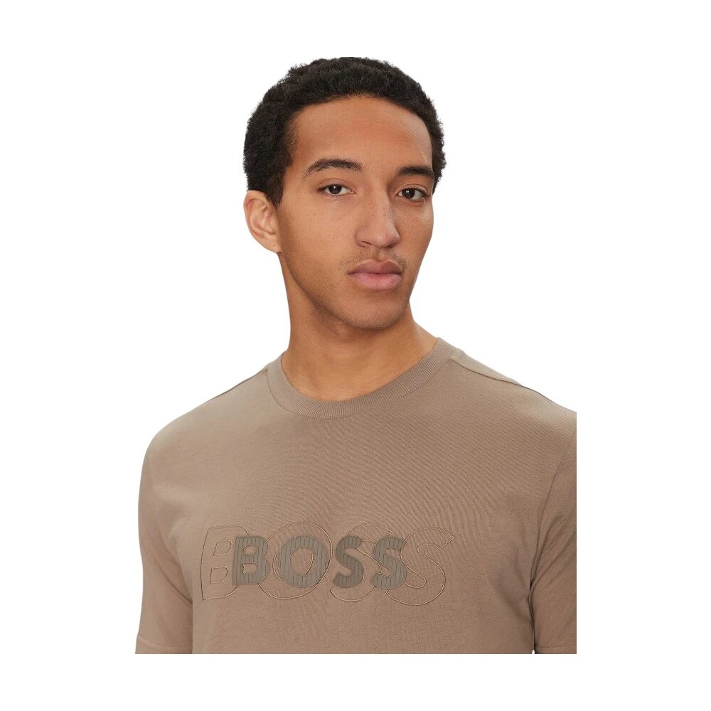 Футболка BOSS, размер XL, бежевый — фото 1