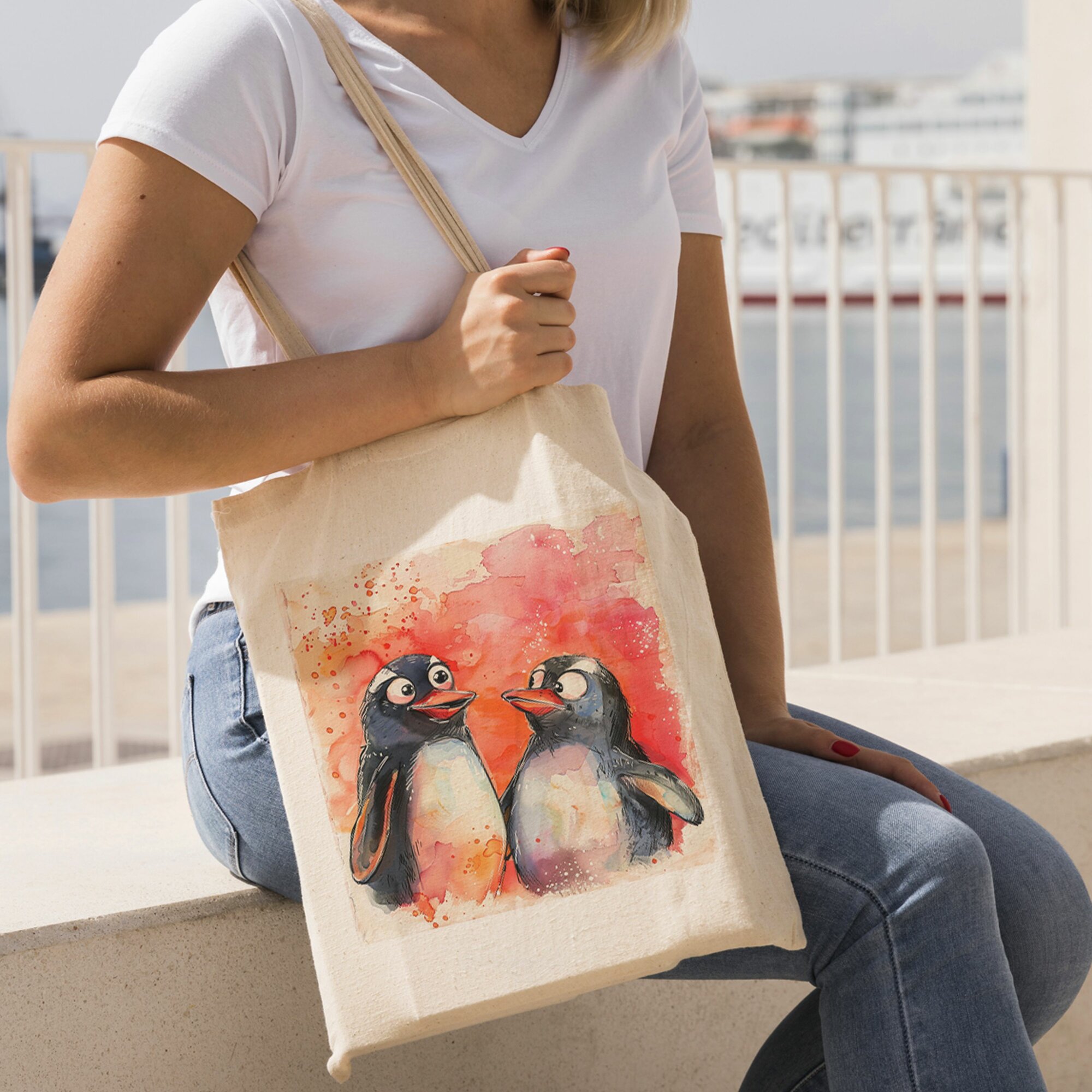 Сумка шоппер Gerasim, красный, серый, бежевый — фото 1