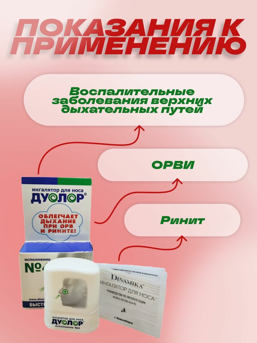Картинки Ингалятор для носа дуолор исполнение 4