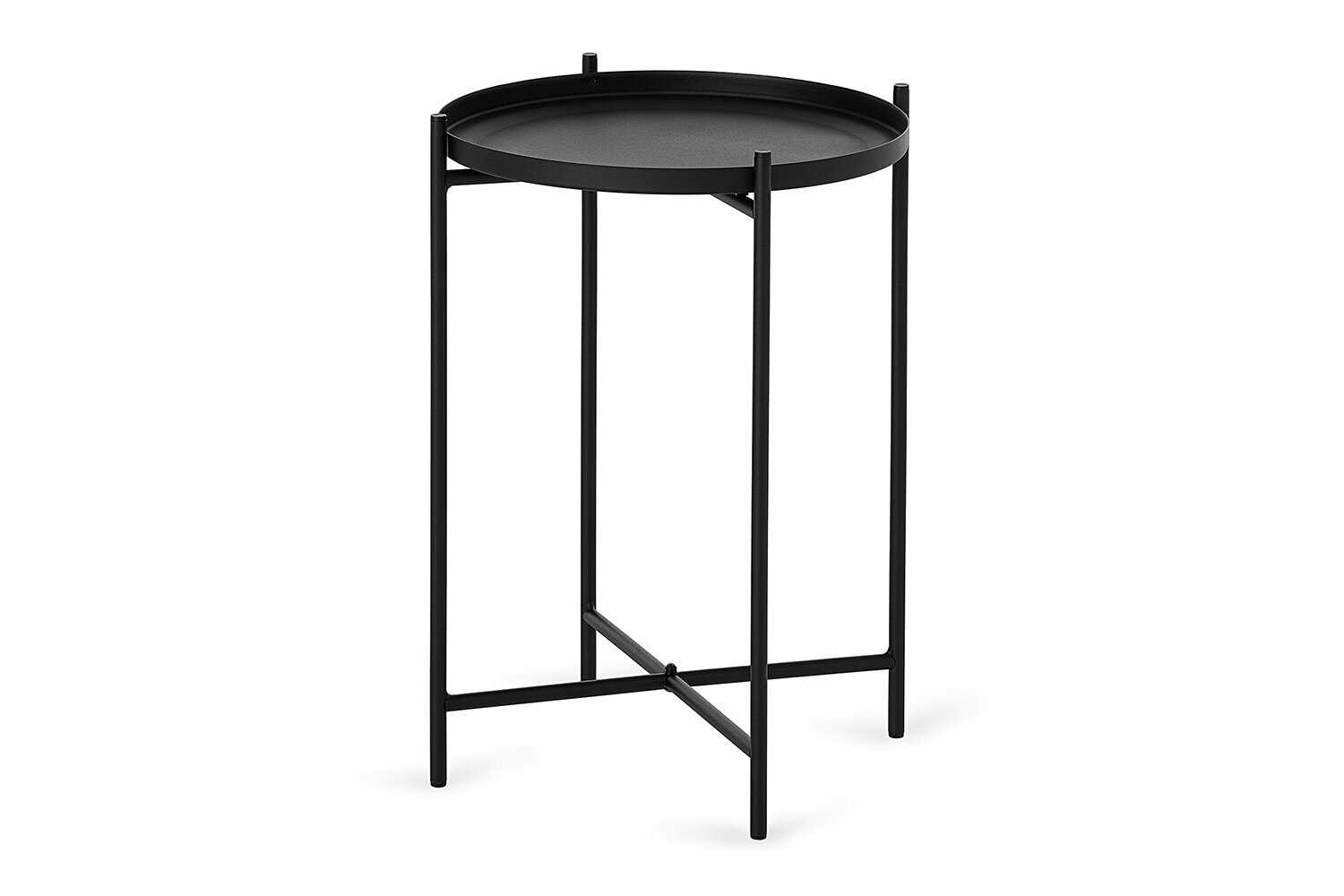 Журнальный стол Sheffilton Post SHT-СЖ61 круглый 376х52х376 см цвет чёрный муар