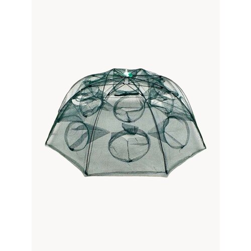 Раколовка зонт 12 входов для рыбалки на рыбу, раков, складная конструкция