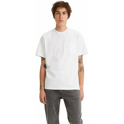 Футболка Levi's, размер XS, белый