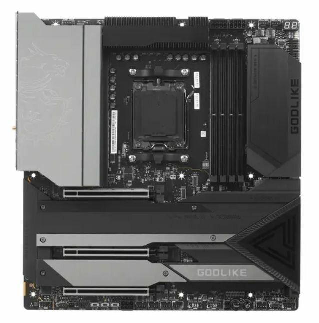 Материнская плата MSI MEG X670E GODLIKE (MEG X670E GODLIKE) - AM5, AMD X670, 4хDDR5-4800 МГц, 3хPCI-Ex16, 4хM.2, E-ATX