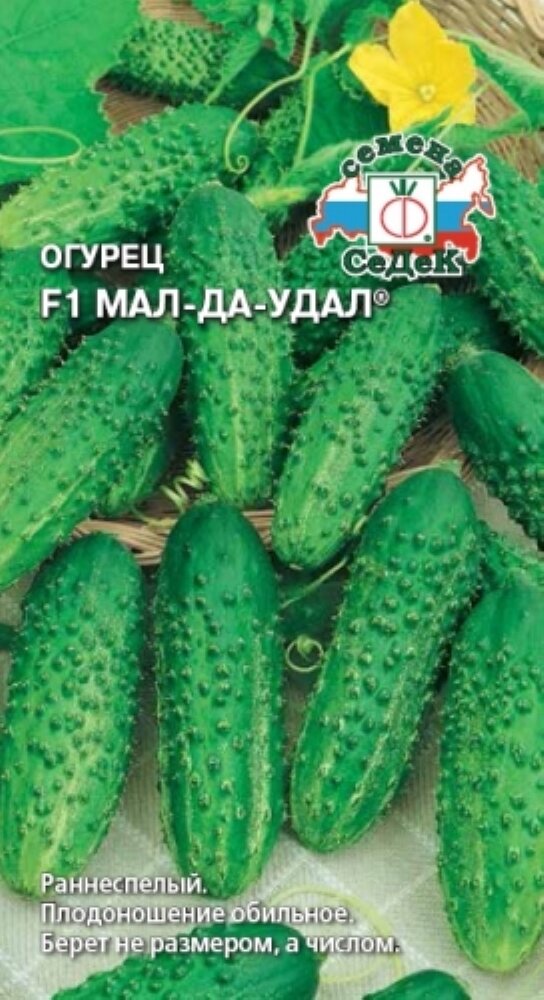 Семена Огурец Мал-да-удал F1 0,2г Партенокарпический Ранние (Седек)
