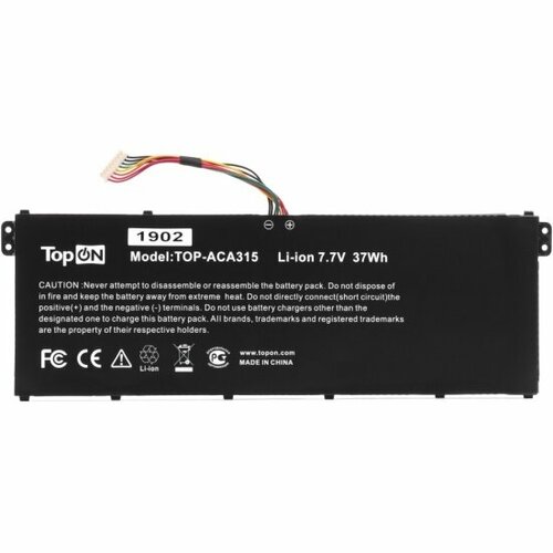 Аккумулятор Topon TOP-ACA315 для ноутбука Acer A315-51 A314-31 77V 4810mAh PN AP16M5J 4830₽