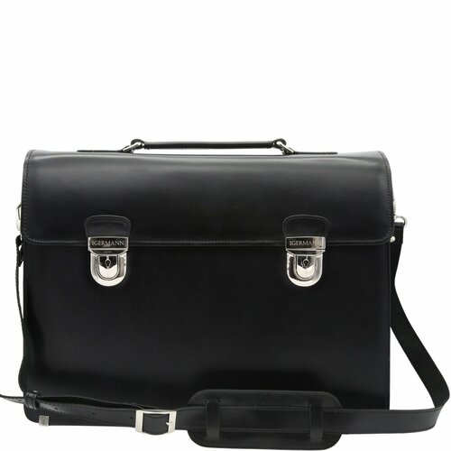 Портфель Igermann фактура гладкая черный 15000₽